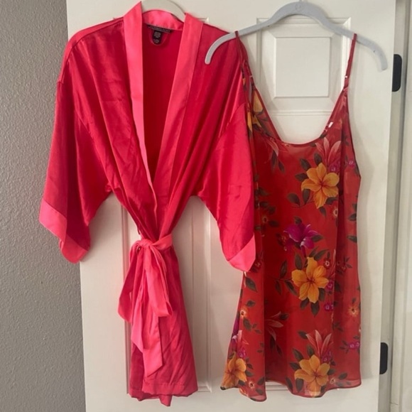 Satin Robe and Nightgown Set - Picture 2 of 2